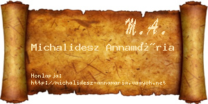 Michalidesz Annamária névjegykártya